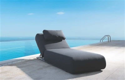 Solterra Premium Allwetter-Terrassenliege aus Aluminium