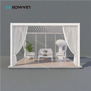 Versenkbare Lamellen-Pergola